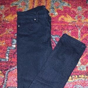 dark blue skinny jeans